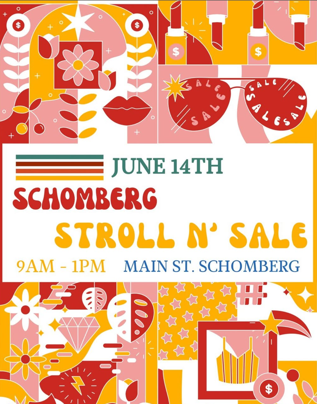 Schomberg Stroll n' Sale poster.