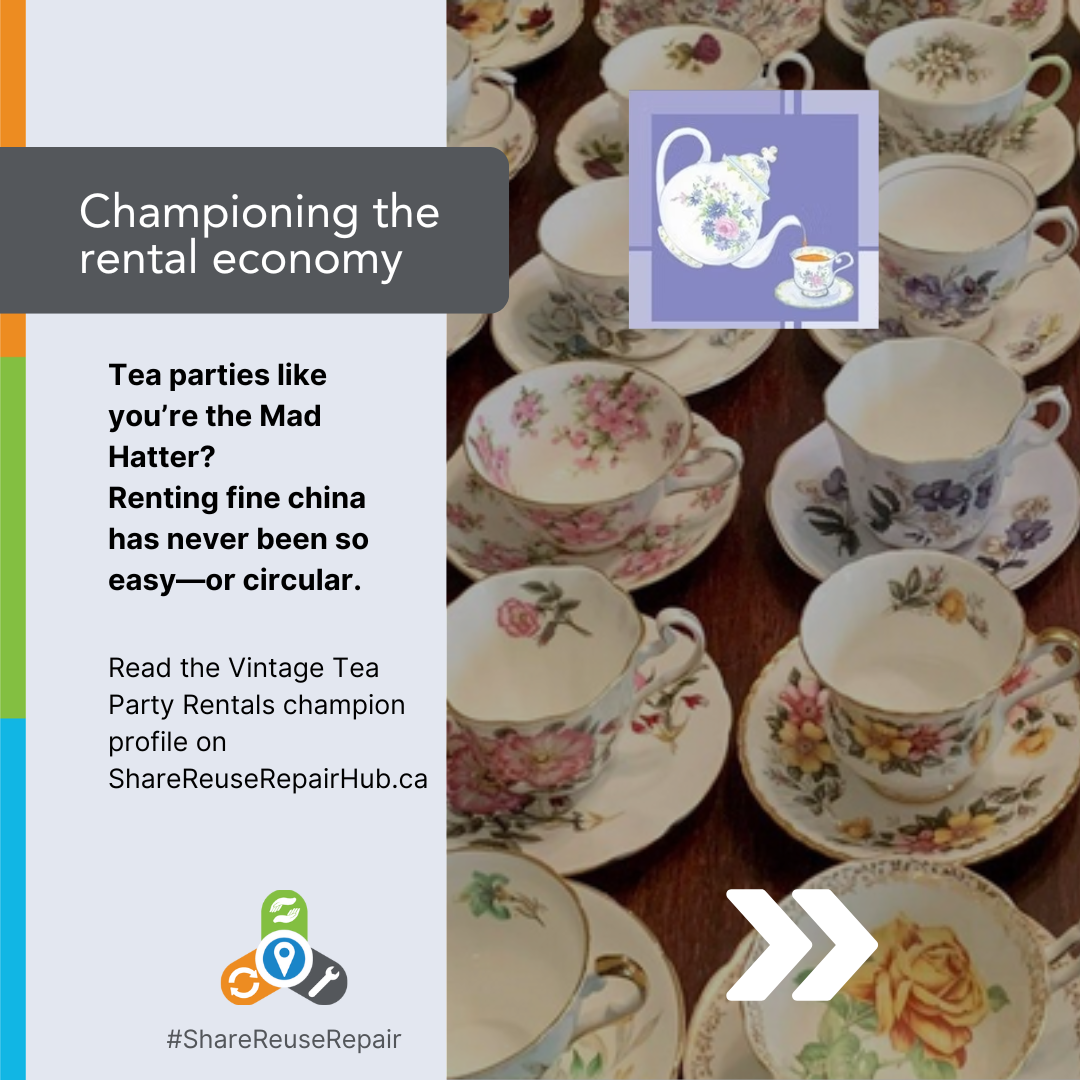 Vintage Tea Party Rentals CBCP Post Social media post about Vintage Tea Party Rentals.